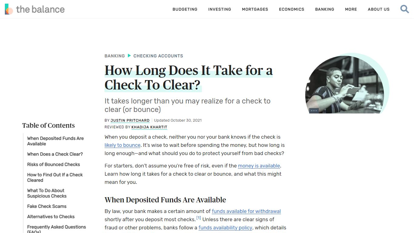 How Long Does It Take for a Check To Clear? - The Balance