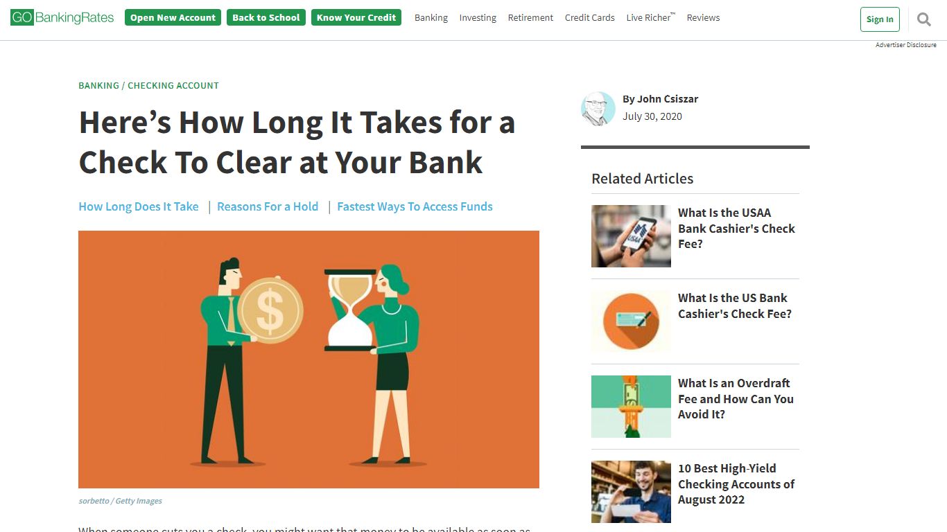 How Long Does It Take for a Check To Clear/Deposit? - GOBankingRates